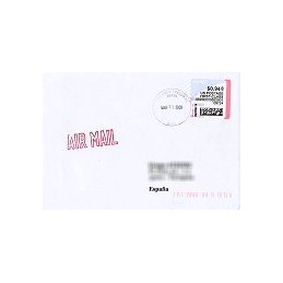 EEUU (2008). Stamps.com - Rollo. Sobre