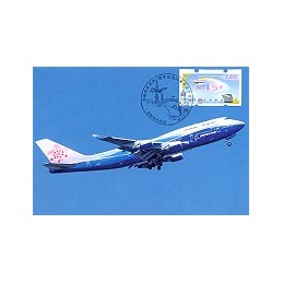 TAIWÁN (2009). Enlace postal (2) - rosa. Tarjeta máxima (120) A