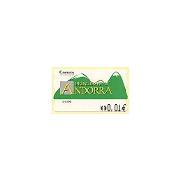 ANDORRA. Montañas verdes- 5. 0446. ATM nuevo (0,01)