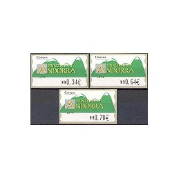 ANDORRA. Montañas verdes- 5. 1274. Serie 3 val. (2010)
