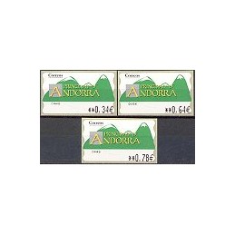 ANDORRA. Montañas verdes- 5. 0280. Serie 3 val. (2010)