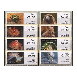 IRLANDA (2010). Animales Irlanda - 70704. Serie 8 val. (1r. día)