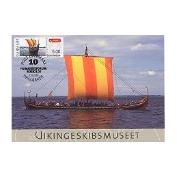 DINAMARCA (2010). Roskilde - Barco vikingo. Tarjeta máxima (3)