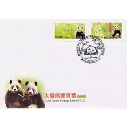 TAIWÁN (2010). Osos panda - verde. Sobre P.D. (120)