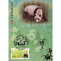 TAIWÁN (2010). Osos panda - verde. Tarjeta máxima (120) *
