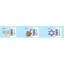 EEUU (2010). 1753. Hanukkah. Etiquetas test (VOID)