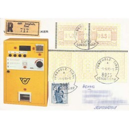 AUSTRIA (1983). Emblema postal. Sobre primer día, certificado