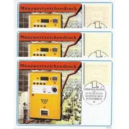 AUSTRIA (1983). Emblema postal. Tarjetas (serie)