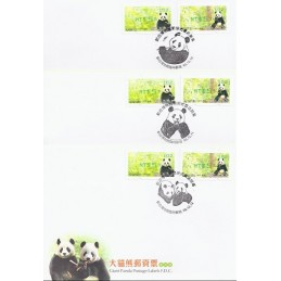 TAIWÁN (2010). Osos panda - verde. Sobres P.D. (102)