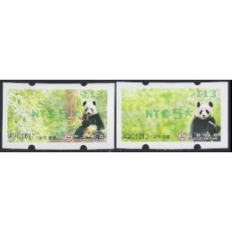 TAIWÁN (2010). Osos panda - verde. ATMs nuevos (113) SOGO