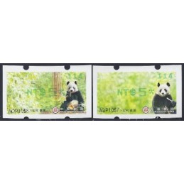 TAIWÁN (2010). Osos panda - verde. ATMs nuevos (114) SOGO