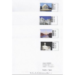 EEUU (2008). 20. Monumentos presidenciales. Sobres