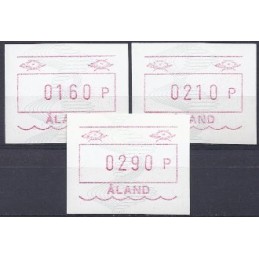 ALAND (1990). Emblema postal (4). Serie 3 val. (1991)