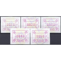 ALAND (1993). Emblema postal (5.2) - filigrana. ATMs nuevos