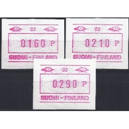 FINLANDIA (1990). Emisión básica (4) - 02. Serie 3 val. (1991)