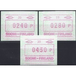 FINLANDIA (1994). Emisión básica (6) - 23. Serie 3 val. (1995)
