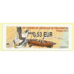 FRANCIA (2011). 59 Philapostel - Tregunc. ATM nuevo (0,53)