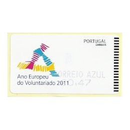 PORTUGAL (2011). Voluntariado - SMD AZUL. ATM nuevo (C. Azul)