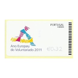 PORTUGAL (2011). Voluntariado - EPOST AZUL. ATM nuevo
