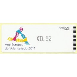 PORTUGAL (2011). Voluntariado - Crouzet negro. ATM nuevo