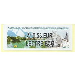 FRANCIA (2011). PHILAOUEST Montlouis. ATM nuevo (0,53 ECO)