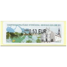 FRANCIA (2011). PHILAOUEST Montlouis. ATM nuevo (0,53)