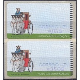 PORTUGAL (2000). Museu comunicaçoes - NwV. Serie 2 val. CA ($+EU