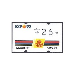 ESPAÑA. 2.1. EXPO 92 - 3 díg. ATM nuevo (26) ERROR