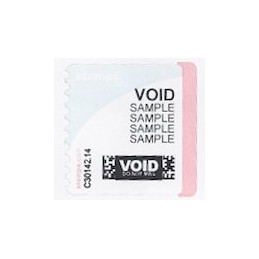 EEUU (2005). 10. stamps.com (2). Etiqueta test (VOID)