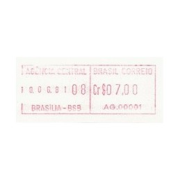 BRASIL (1981). Emisión básica (1) - AG. 00001. ATM nuevo