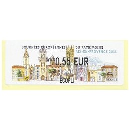 FRANCIA (2011). Patrimoine Aix Provence. ATM nuevo (0,55 ECOPLI)