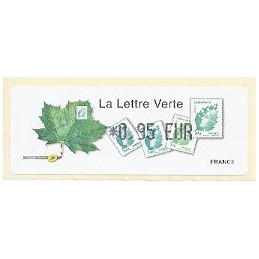 FRANCIA (2011). Lettre Verte - LISA 1. ATM nuevo (0,95)