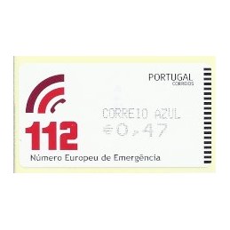 PORTUGAL (2011). 112 - AMIEL negro. ATM nuevo (C. Azul)