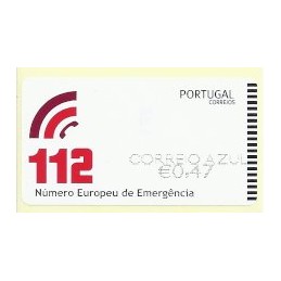 PORTUGAL (2011). 112 - NEWVISION negro. ATM nuevo (C. Azul)