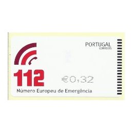 PORTUGAL (2011). 112 - SMD negro. ATM nuevo