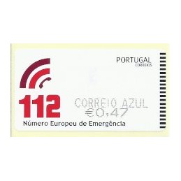 PORTUGAL (2011). 112 - SMD negro. ATM nuevo (C. Azul)