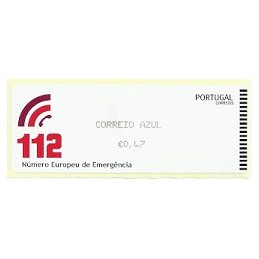 PORTUGAL (2011).  112 - CROUZET negro. ATM nuevo (C. Azul)