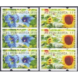 AUSTRIA (2011). ALPEN-ADRIA 11 (Flores 3). Series 3 val.