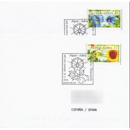 AUSTRIA (2011). ALPEN-ADRIA 11 (Flores 3). Sobres P.D. (España)