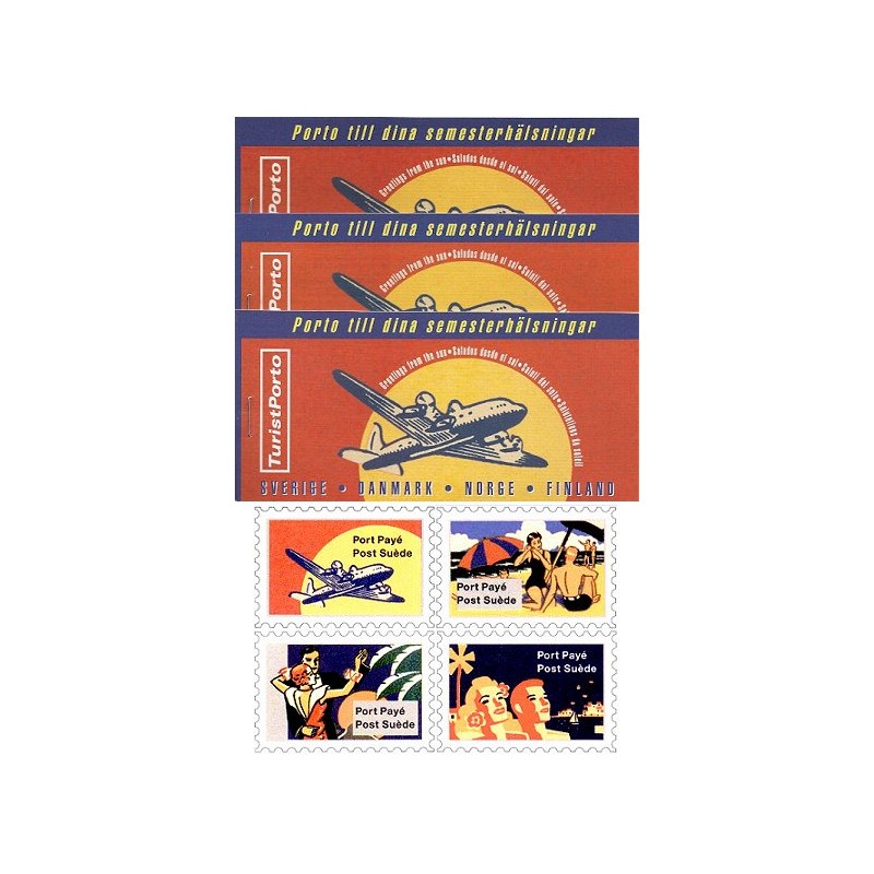 ESPAÑA (1994). Nordic Mail - TuristPorto. Carnets (Post Suède)
