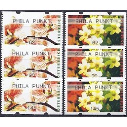 AUSTRIA (2012). PHILA PUNKT (Flores 4). Series 3 val.