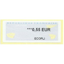 FRANCIA (2011). Aviones papel - WINCOR. ATM nuevo (ECOPLI)
