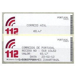 PORTUGAL (2011).  112 - CROUZET negro. ATM nuevo (C. Azul) + rec