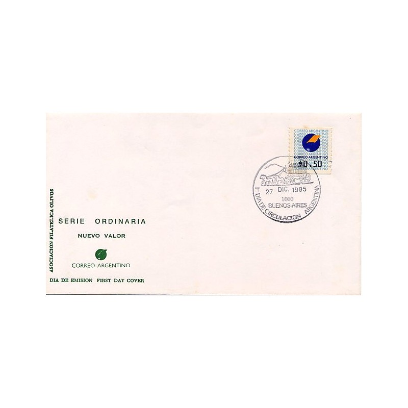 ARGENTINA (1995). Emblema postal. Sobre primer día