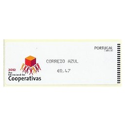 PORTUGAL (2012).  Cooperativas - CROUZET negro. ATM nuevo (C.Azu