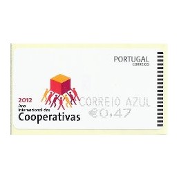 PORTUGAL (2012). Cooperativas - SMD negro. ATM nuevo (C. Azul)