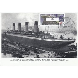 BÉLGICA (2012). Titanic - Hannut. Tarjeta máxima (1)