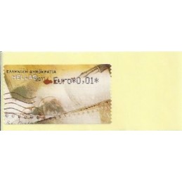 GRECIA (2011). Carta - negro. ATM nuevo (0,01)