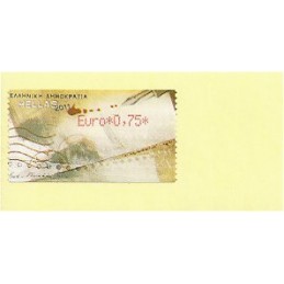 GRECIA (2011). Carta - rojo. ATM nuevo (0,75)