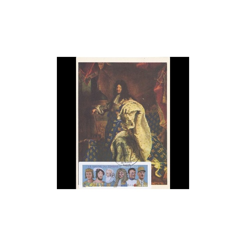 FRANCIA (2012).. Gobernantes. Tarjeta máxima (Louis XIV) *